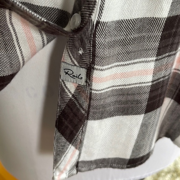RAILS Plaid Button Up Small S EUC - Picture 3 of 6